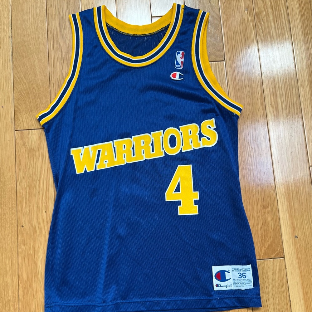 ❗️VTG Golden State Warriors Chris Webber Champion Jersey Size 36/S (BLUE)❗️